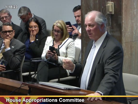 UA President Robbins addresses AZ House Appropriations Committee