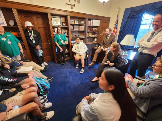 Interns on the Hill for conversations with Members of Congress and congressional staffers