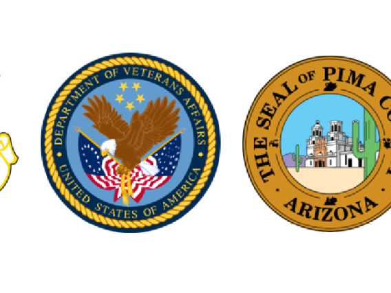6 Graphic visual of Military, City of Tucson, and UArizona logos