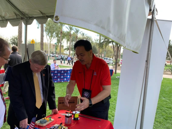 Members of the Arizona Legislature review UArizona technology