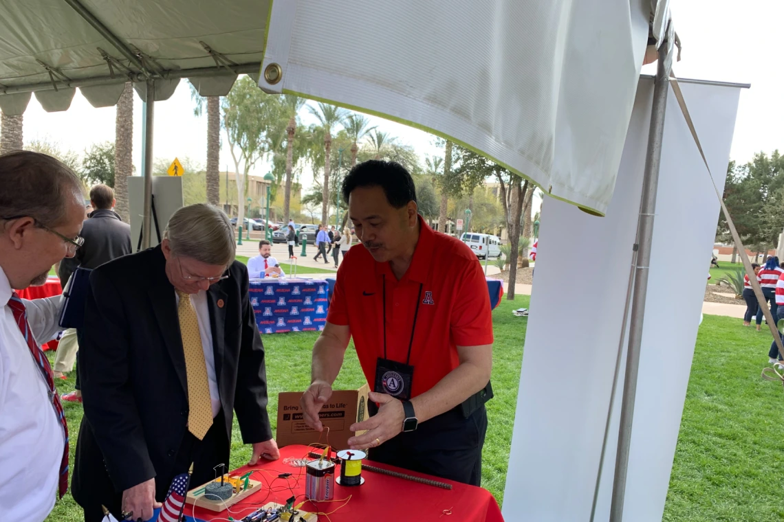 Members of the Arizona Legislature review UArizona technology