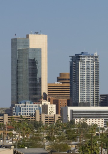 Downtown City of Phoenix skyline